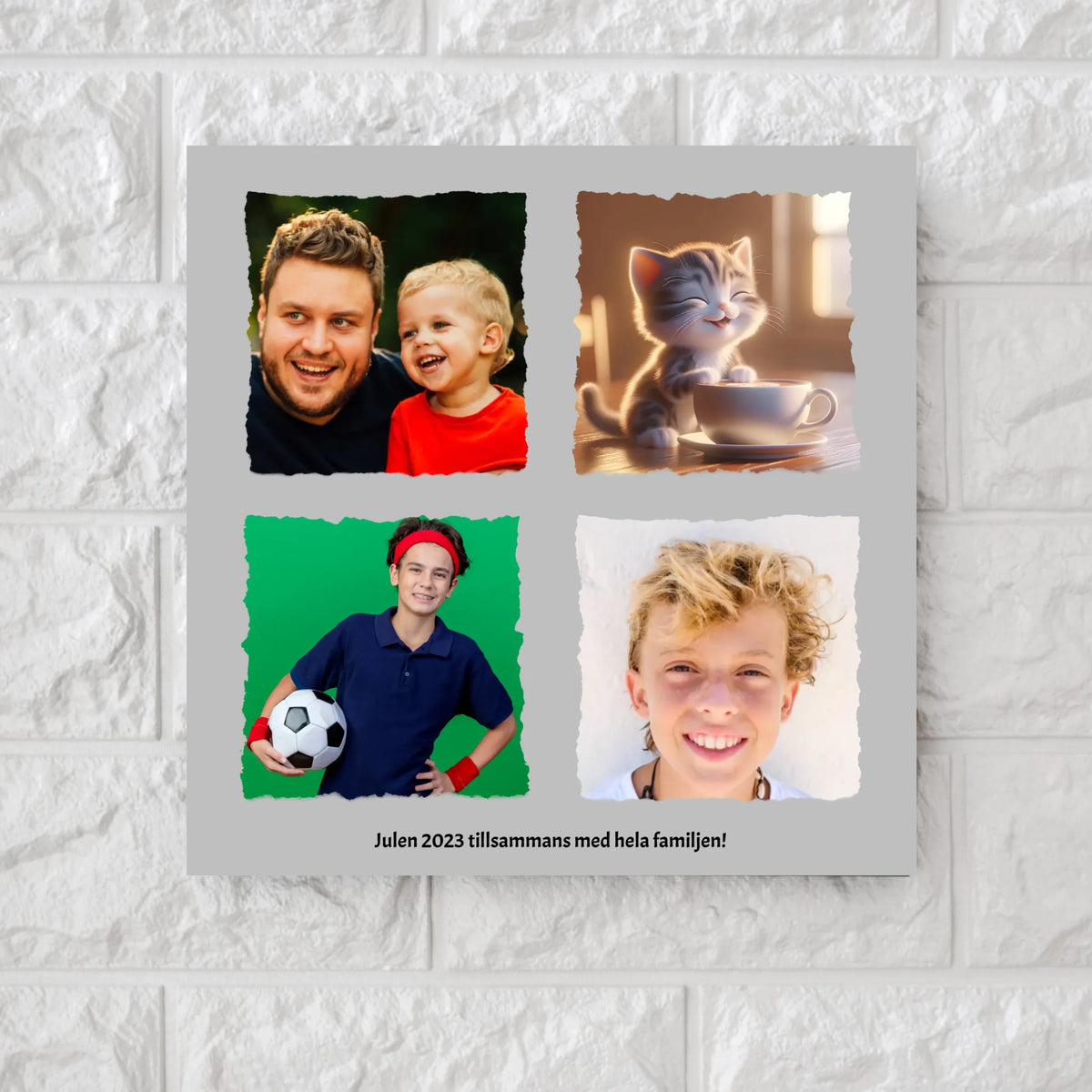Your Four Torn Picture - Square Canvas