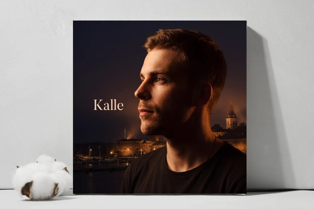 Your Place, Your Light – Personalized Cinematic Portrait Square Canvas