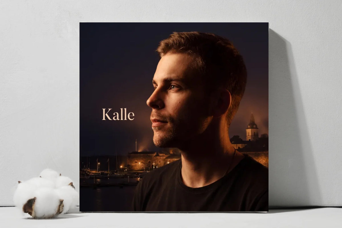 Your Place, Your Light – Personalized Cinematic Portrait Square Canvas