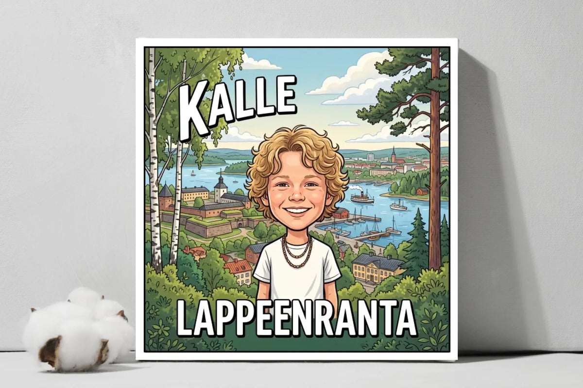 You & Your City – Personalized Portrait Square Canvas