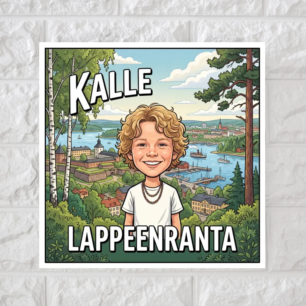 You & Your City – Personalized Portrait Square Canvas