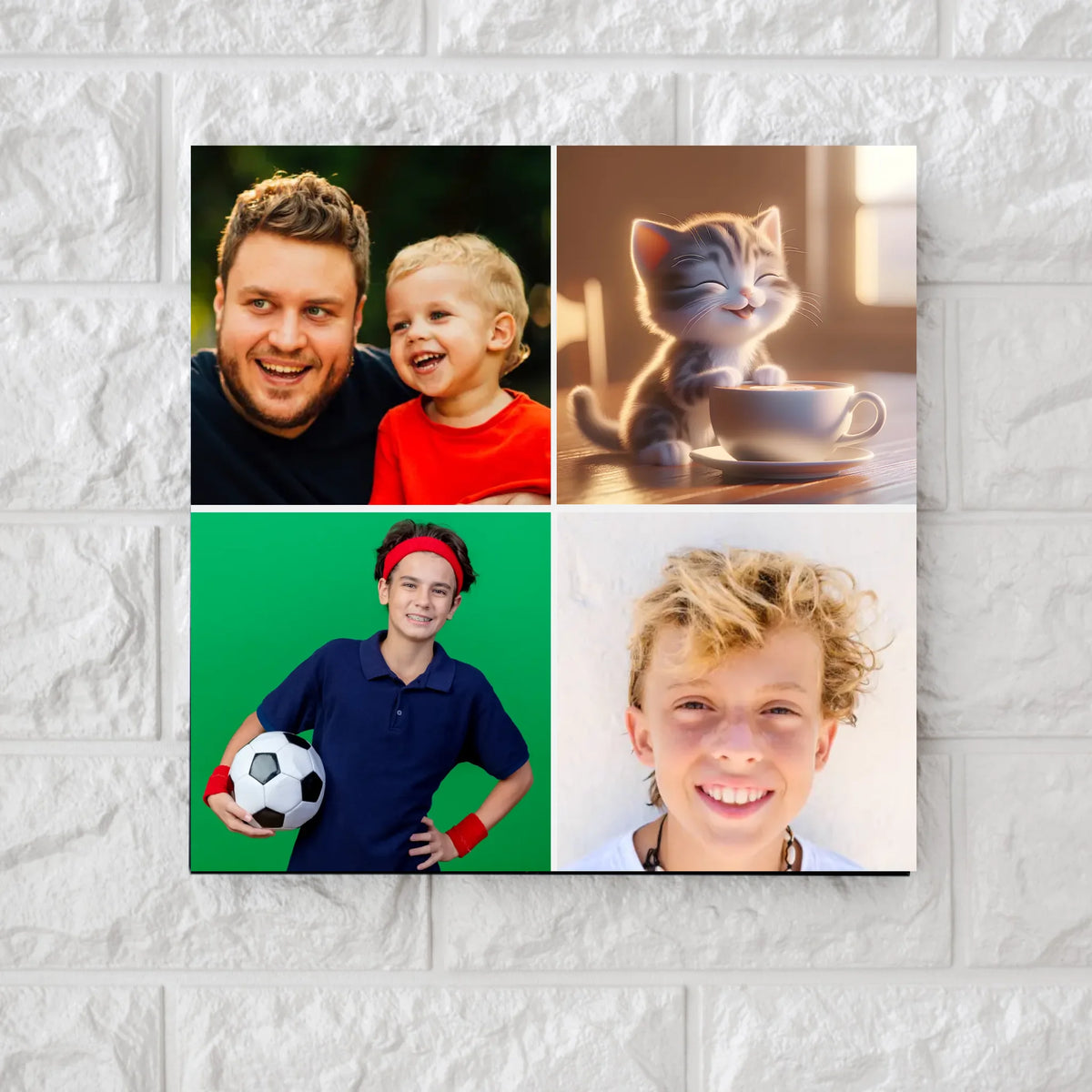Four Own Photo Square Canvas