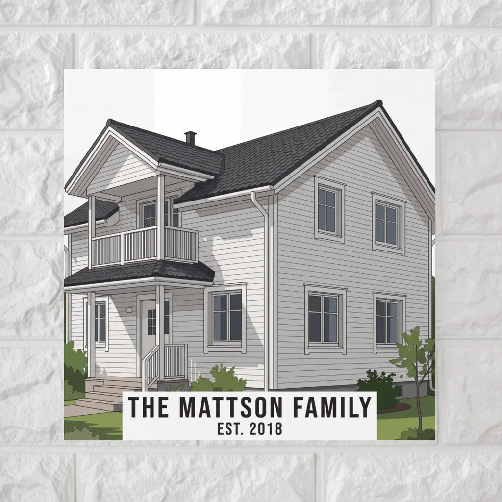 Our Home Modern Picture Square Canvas